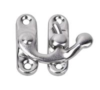 HEEPDD 30 PCS Vintage Style Iron Latch Hasp Hook, 3.2 X 2.8 Cm/1.26 X 1.1in Hardware de Latón Antiguo para Cajas de Joyas de Cajas de Cofres y Proyectos de Manualidades de (gancho izquierdo plateado)