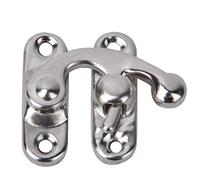 HEEPDD 30 PCS Vintage Style Iron Latch Hasp Hook, 3.2 X 2.8 Cm/1.26 X 1.1in Hardware de Latón Antiguo para Cajas de Joyas de Cajas de Cofres y Proyectos de Manualidades de (gancho derecho de plata)