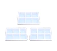 HEEPDD 3pcs Silicone Ice Cube Cube, Molde de Tapa Desmontable con Torcedura Fácil de Liberación para Cócteles Whisky Sodas Bar Home Bar
