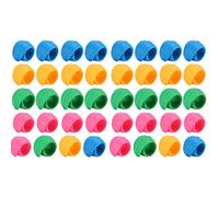 HEEPDD 40 Clips para Abrazar Carretes, Clips de Bobinas de Silicona para Accesorios de Hilo de Coser, con 10 Amarillos, 10 Rojos, Azules, Verdes, Organizar Hilos para Mantener