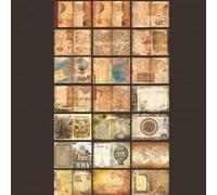 HEEPDD 40 Hojas de Papel de álbumes de Recortes Vintage, Documentos de Decoupage de álbumes de Recortes Retro de Estética para Tarjetas de Diario Basura que Hacen Antecedentes Decorativos Nan