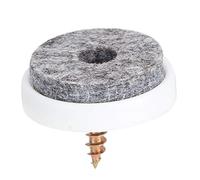 HEEPDD 50 Almohadillas de Fieltro para Muebles, Protectores de Suelo Antideslizantes para Silla, Mesa, sofá, Patas con Clavos de Acero Inoxidable, Evitan Arañazos y Ruidos en Suelos de (22MM)