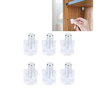 HEEPDD 50 Clavijas Transparentes de Soporte para Estantes, Clips Duraderos de Aleación de Zinc ABS, Pasadores de Soporte para Estantes Fáciles de Instalar con 5 Mm de Diámetro, para