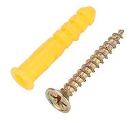 HEEPDD 50 Sets Anchors y Tornillos de Paneles de Yeso, Tornillos de Plástico de Pared de Expansión de Plástico de Autoaproqueo para Estatutos de la Foto (Φ6mm 50 piezas/paquete)