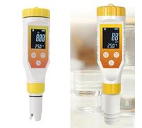 HEEPDD 7 en 1 Probador de Calidad de Agua Medidor de Ph Digital EC TDS ORP Medidor de Sal H2 Tester de Hidrógeno con Pantalla Retroiluminada para café Mineral Filtrado Café