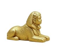 HEEPDD 7 Piezas de Juguetes del Antiguo Egipto, Figuras Egipcias de Resina en Miniatura, Mini Pirámide Egipcia Antigua, Momia, Faraón, Estatua de Anubis, Modelo de Paisaje (Cuerpo de león)