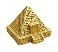 HEEPDD 7 Piezas de Juguetes del Antiguo Egipto, Figuras Egipcias de Resina en Miniatura, Mini Pirámide Egipcia Antigua, Momia, Faraón, Estatua de Anubis, Modelo de Paisaje (Pirámide)