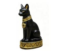 HEEPDD 7 Piezas de Juguetes del Antiguo Egipto, Figuras Egipcias de Resina en Miniatura, Mini Pirámide Egipcia Antigua, Momia, Faraón, Estatua de Anubis, Modelo de Paisaje (Gato Egipcio)