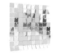 HEEPDD 8 Paneles de Fondo con Purpurina, Telón de Fondo de Pared con Lentejuelas, Acabado de Alto Brillo, Reutilizables para Fiestas y Eventos, Fácil Configuración para Bodas y Cumpleaños (Silver)