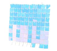 HEEPDD 8 Paneles de Fondo con Purpurina, Telón de Fondo de Pared con Lentejuelas, Acabado de Alto Brillo, Reutilizables para Fiestas y Eventos, Fácil Configuración para Bodas y Cumpleaños (Blue)