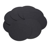 HEEPDD 8 Piezas de Cartón Negro Pintado a Mano, Tablero Redondo de Papel de Pulpa para Proyectos de Bricolaje, con Buen Efecto de Corte para Decoración del Hogar de Fiesta Escolar