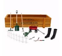 HEEPDD 9 Piezas Herramientas de Jardín en Miniatura Juego de Mini Herramientas de Jardín a Escala 1:12 para Casa de Muñecas Mini de Manualidades con Accesorios de