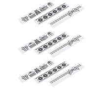 HEEPDD 9 Uds Carpetas en Relieve, Herramientas Artesanales de Plantilla de Flores de Plástico para Tarjetas de Bricolaje, álbum de Fotos, álbum de Recortes de Boda