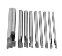 HEEPDD 9pcs de Cuero Kit de Perforación, 2mm de Cuero Forma Oval Herramienta de Perforación Set de Cuero DIY Herramienta de Corte Hueco para Cinturón Reloj Banda de Trabajo de Cuero Punzonado