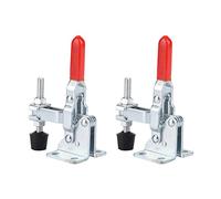 HEEPDD Abrazadera de Palanca Vertical de Hierro Fijo Rápido Galvanizado Capacidad de Retención de 110 Libras para Soldar Remachar Proyectos de Chapa Metálica Técnicos y Aficionados Operación Suave