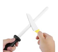 HEEPDD Acero para Afilar Cuchillos, Cuchillos de Cocina y Tijeras, Afilador Profesional de 8 Pulgadas para Fácil Uso y Almacenamiento, Acero para Afilar, Varilla de Cerámica para Cocina Nan