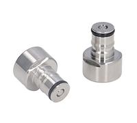 HEEPDD Adaptador de Acoplador de Barril de Bloqueo de Bolas de Acero Inoxidable para un Barril de Cerveza Tipo D S G, Kit de Conversión de Desconexión Rápida sin Fugas para la Elaboración de la Red