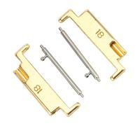HEEPDD Adaptador de Banda de Relojes de Metal, Reemplazo de Acero Inoxidable, Fácil Instalación para Bandas Doradas de 18-22Mm, Metal Premium, Opciones de Correa Flexible (1 Par)