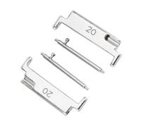 HEEPDD Adaptador de Correa de Reloj de Metal, Correas de Reloj Inteligente de Metal con Fácil Conexión de Barra de Resorte para Correas de de 20 Mm a 22 Mm, Usuarios de Relojes (par)