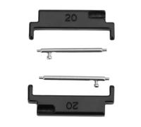HEEPDD Adaptador de Correa de Reloj de Metal, Correas de Reloj Inteligente de Metal con Fácil Conexión de Barra de Resorte para Correas de de 20 Mm a 22 Mm, Usuarios de Relojes (par)