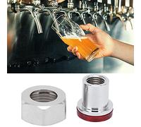 HEEPDD Adaptador de Desconexión Rápida para Grifo de Cerveza, Accesorio de Elaboración de Cerveza de Barril de Acero Inoxidable con Junta de Tuerca, para Barril de Elaborado en