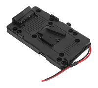 HEEPDD Adaptador de Placa de Batería de la Cámara, Batería V-Montaje en V Placa de Ranura Múltiple con Cable D de Toque DIY V Forma de Bloque de Colgación de para DSLR Cámara de Video DSLR