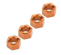 HEEPDD Adaptador de rueda hexagonal de 7 mm, cubo de aleación de aluminio profesional resistente a la corrosión para coche RC 1/24 (dorado)