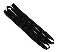 HEEPDD Adorno de Cuentas, Cinta de Perlas, Blanco y Negro, 1 Yarda, para Decoración DIY de Vestidos de Novia con Tamaños de 1 Cm y,5 Cm (Cuentas de ocho tubos negras dobles de,5)