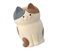 HEEPDD Adorno de Gato, Soporte de Teléfono de Escritorio de Gato de Resina para Decoración del Hogar y Adorno de de Jardín, Estatuilla de Linda, Decoración del Hogar Nan Sintética (Tricolor en