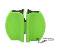 HEEPDD Afilador de Cuchillos de Bolsillo, Almohadilla Antideslizante Antideslizante Agarre Cómodo Mini Afilador de Cuchillos Portátil para Tijeras (Verde)
