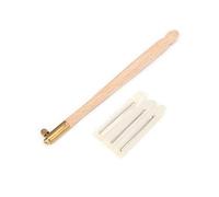 HEEPDD Aguja de bordado francesa, 3 piezas con cabezales intercambiables, herramienta para tejer con aguja barbuda, herramienta para tejer con aguja barbuda