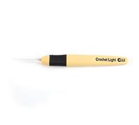 HEEPDD Agujas de Crochet con Luz LED - Práctica y Práctica Herramienta de Costura Tejer con Hilo Oscuro - Material ABS, PVC y PC de - 1 Pieza (2,5 mm)