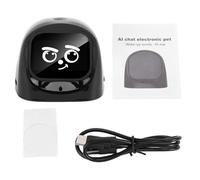 HEEPDD AI Car Robot Pet Pantalla de Emoción de 2,01 Pulgadas, Compañero de Tablero Magnético WiFi 1000 MAh, Monitor de Conducción en Tiempo Real, Destructor del Aburrimiento en Viajes (Black)