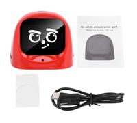 HEEPDD AI Car Robot Pet Pantalla de Emoción de 2,01 Pulgadas, Compañero de Tablero Magnético WiFi 1000 MAh, Monitor de Conducción en Tiempo Real, Destructor del Aburrimiento en Viajes (Rojo)