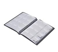 HEEPDD Álbum de Dinero con 120 Bolsillos, álbumes de Tarjetas, 10 Páginas, Tamaño Mini, con Cubierta Antideslizante, para Coleccionistas de Dinero y Almacenamiento de Efectivo de Cobre, 120