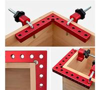 HEEPDD ALCURA DE CORRIERA 90 Grados Fuerte Rapa DE Fijación del ángulo Recto para la Aleación DE Aluminio DE la Madera 12x12 Cm