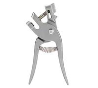 HEEPDD Alicates para Muescas de Orejas, Herramienta de Perforación de Rebote Automático de Aleación de Aluminio para una Identificación Rápida de Animales, Ideal para Granjas de Cerdos con Aguja de