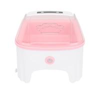 HEEPDD Alimentador Automático de Gatos, Dispensador de Alimentos para Mascotas de Plástico con Plástico con Temporizador Programable para Múltiples Mascotas 230x165x110 Mm (Pink)