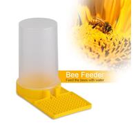 HEEPDD Alimentador de Abejas Plástico Transparente Seguro y Fácil de Limpiar para Beber para la Herramienta de Apicultura de la Colmena para Todos los Entusiastas de Las Abejas Amarillas