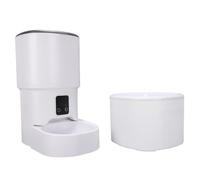 HEEPDD Alimentador de Mascotas Inteligente con Control de Aplicaciones, Alimentador Automático de Perros de Gato con Máquina de Alimentación Remota WiFi WiFi para Mascotas con Batería