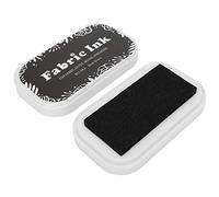 HEEPDD Almohadilla de Tinta de Color, Materiales para el Medio Ambiente, Almohadilla de Tinta Lavable para Proyectos de Arte y Decoración del Hogar (BD-282 negro puro)