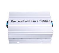 HEEPDD Amplificador para Automóvil Amplificador DSP Clase AB de 4 Canales, Potencia de 4x80 W con Entrada de Alto Nivel, Crossover Activo, Diseño Compacto Debajo del Asiento para Automóviles y