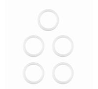 HEEPDD Anillos de Chupete de 20 Piezas, Material de Silicona, Adaptador de Clips para Bebés Blandos, 2.5 Cm de Diámetro, Ideal para Baby Show o de Cumpleaños (WHITE)