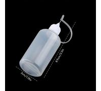 HEEPDD Aplicador de Pegamento de Precisión para Quilling Botella de Pegamento con Punta de Aguja de 6 Piezas de 30 Ml, Aplicador de Precisión Reutilizable para Proyectos de Quilling y Manualidades