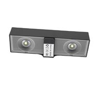 HEEPDD Aplique de Pared para Jardín, Luz Alimentada con Material ABS IP65 para Jardín Al Aire Libre, Villa, Decoración para Valla, Colector Solar, Luz Solar Nan