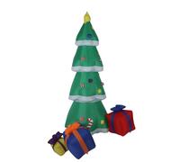 HEEPDD Árbol de Navidad Inflable de 6.9 Pies con Luz LED, Decoraciones de Patio Al Aire Libre a Prueba de Lágrimas e Impermeables, Configuración y Almacenamiento Fácil, Ideal para la (2)