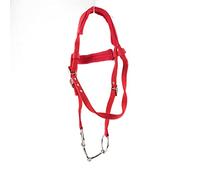 HEEPDD Arnés de Arnés de Brida de Caballo Ajustable Resistente con Cojín Suave para Montar a Caballo Rojo