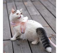 HEEPDD Arnés de Gato Ajustable Correa, a Prueba de Ruptura Alas de ángel sin Altavoces Aliviadas Alas de Chaleco para Caminatas Diarias para Trotar Nan (XXL (4-6 kg / 8,8-13,2 Libras))