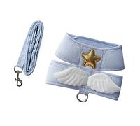 HEEPDD Arnés de Gato Ajustable Correa, a Prueba de Ruptura Alas de ángel sin Altavoces Aliviadas Alas de Chaleco para Caminatas Diarias para Trotar Nan (XXL (4-6 kg / 8,8-13,2 Libras))