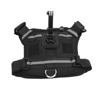 HEEPDD Arnés para Perro con Cámara de Acción, Kits de Accesorios, Diseño de Arnés para Perro, Soporte para Cámara de Acción, Fijación Ajustable de Nailon en el Pecho y la Espalda, para Mascotas,